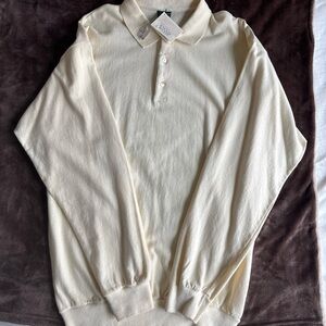 NWT Vintage Polo Shirt Men’s Italy 100% Cotton Knicker Bocker JB Fitzpatrick L